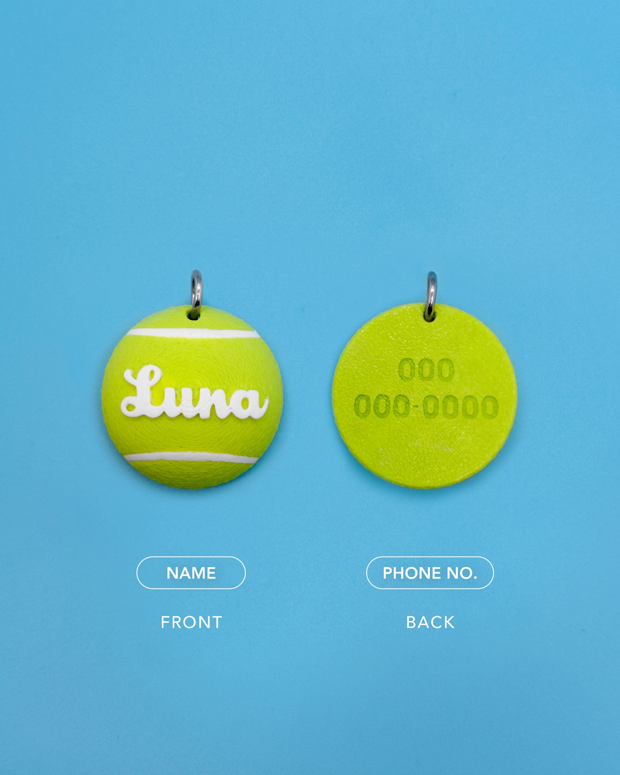 Tennis Ball Custom Tag