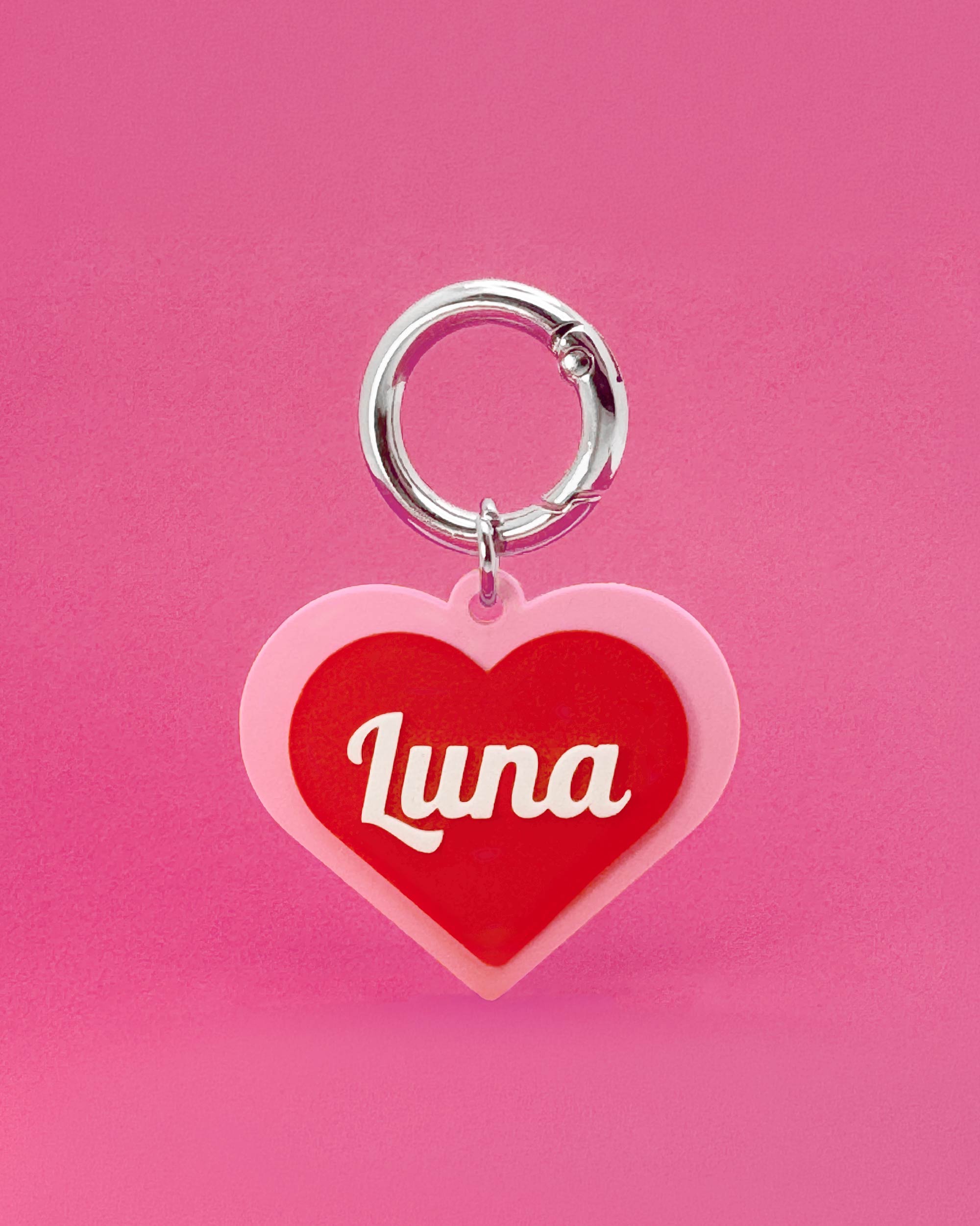 Personalise Love Heart Tag