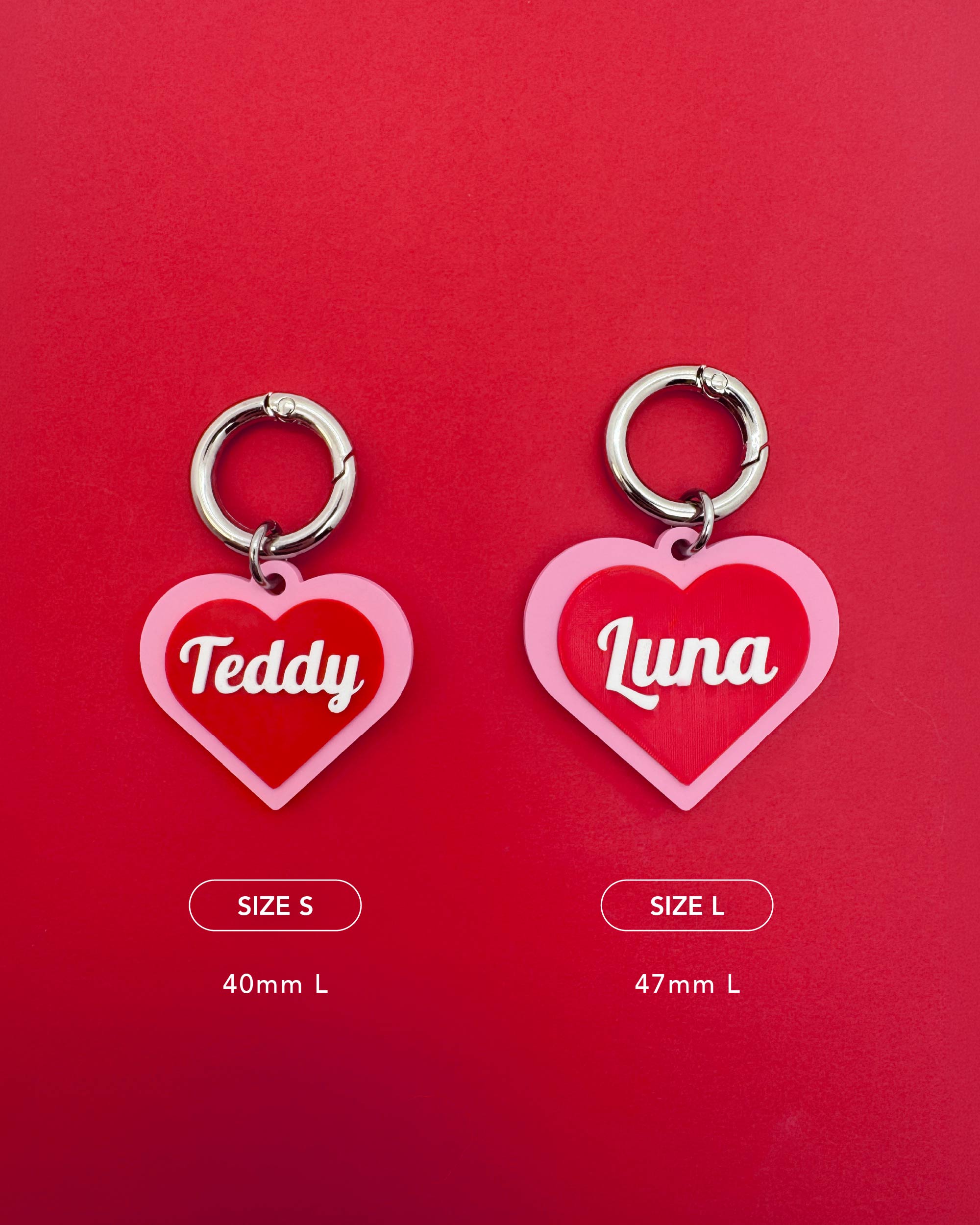 Personalise Love Heart Tag