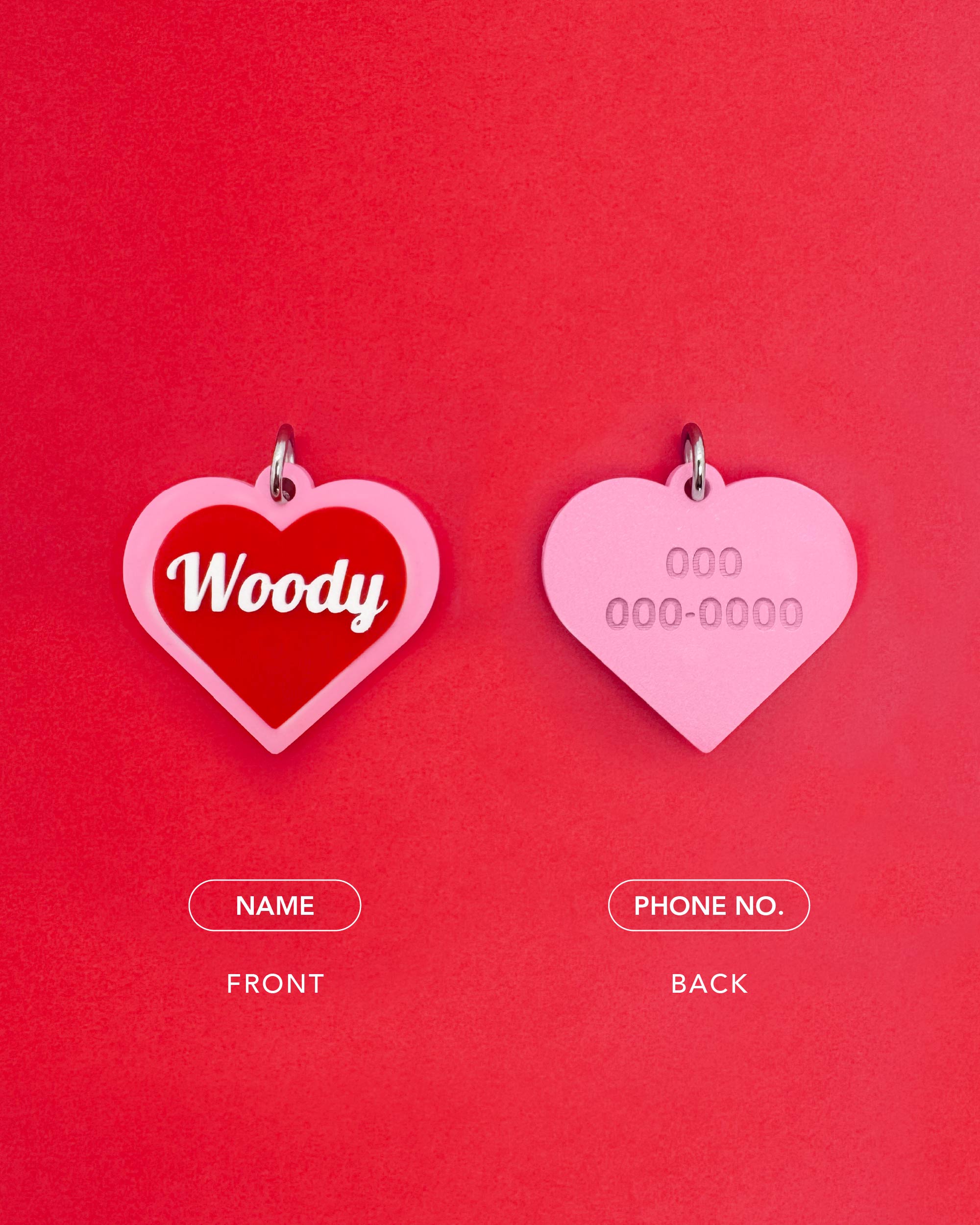 Personalise Love Heart Tag